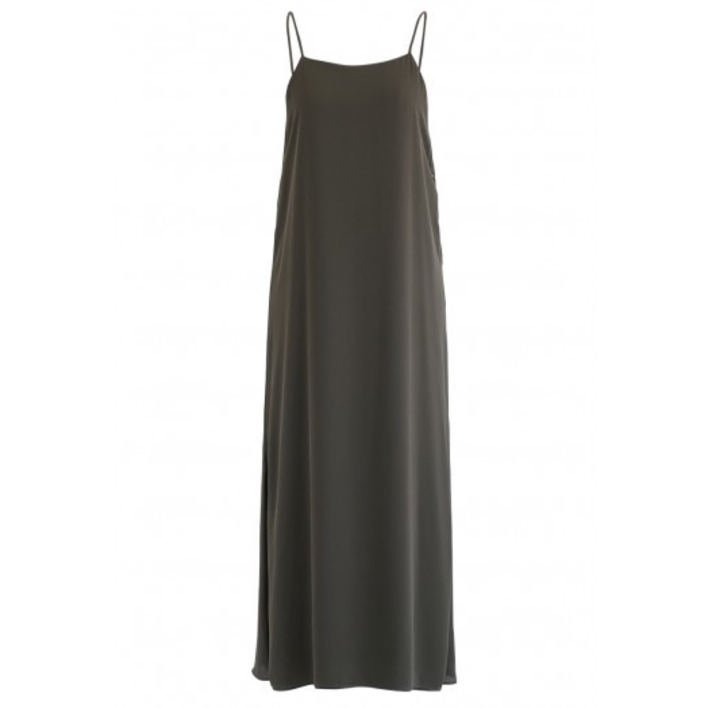 NWT Chicwish Split Shift Cami Dress in Dark Green S-M